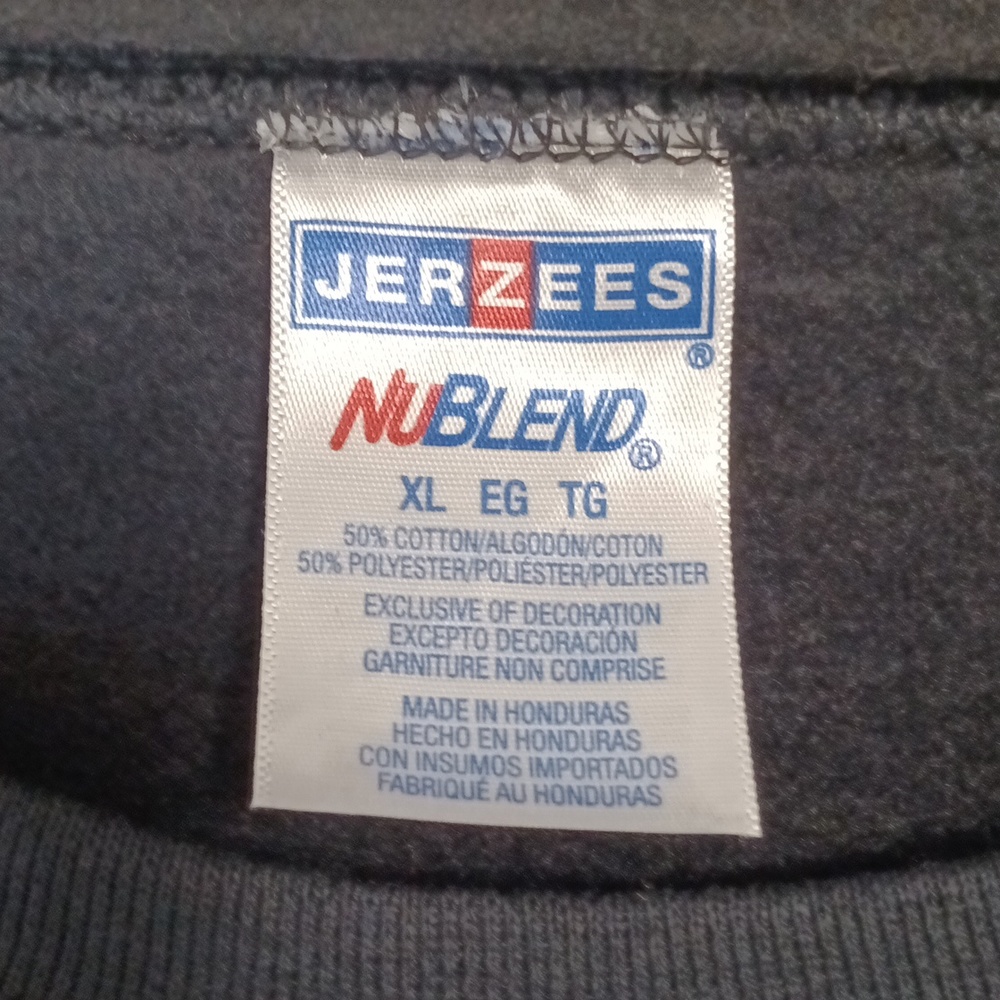 Jerzees XL Black Graphic Sweatshirt - Picture 3 of 3